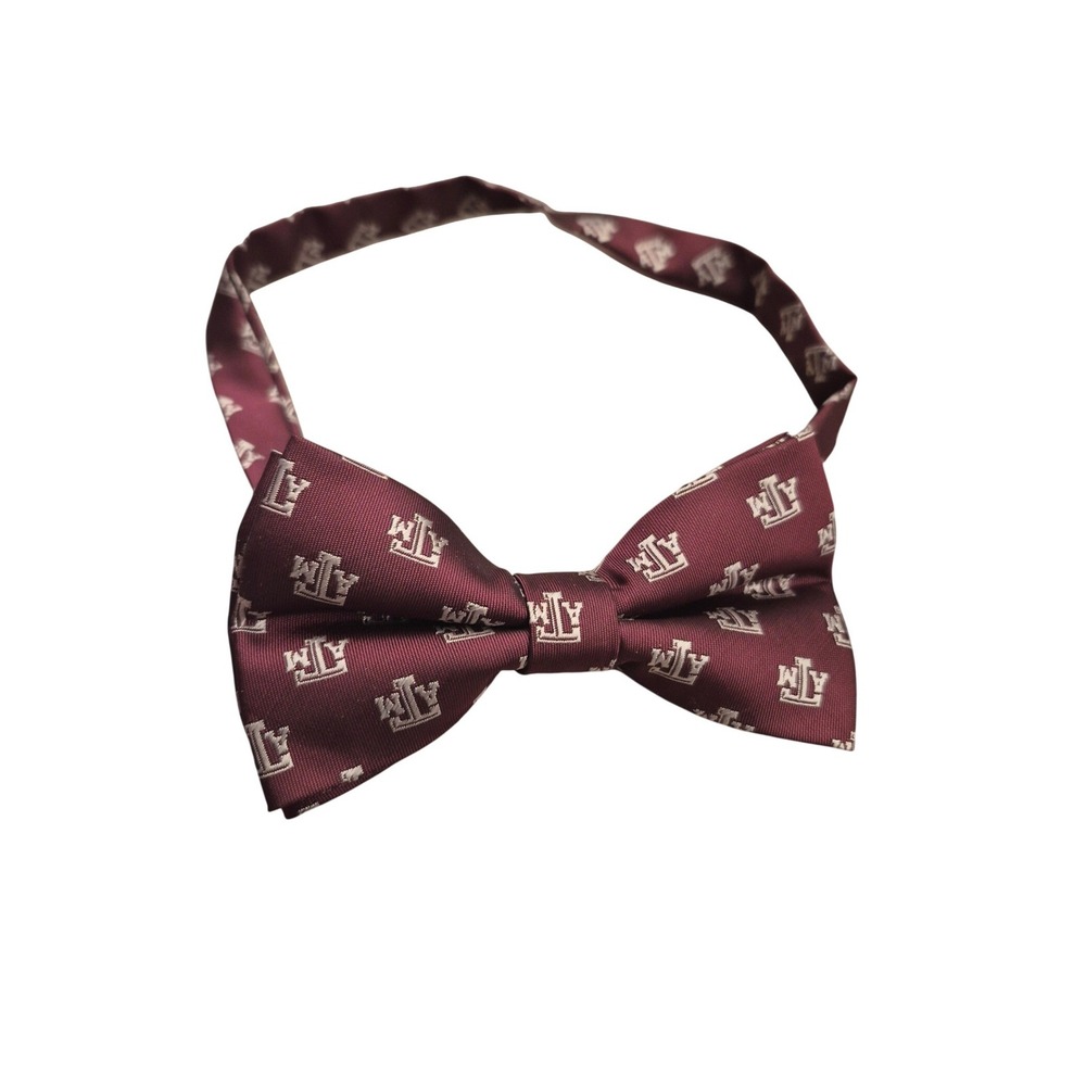 Eagles Wings Mens Texas A&M‎ Aggies Bow Tie Maroon Collegiate Logo